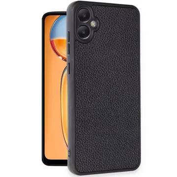 Samsung Galaxy A05 Kılıf Aras Deri Kapak - Siyah
