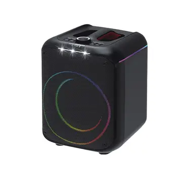 F39 25w Sürücülü Rgb Işıklı 2 Adet Mikrofonlu Bluetooth 5.3 Kablosuz Hoparlör – Siyah