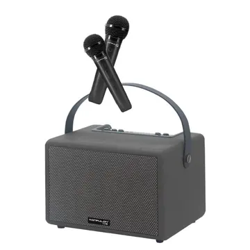 F32 2x50w Sürücülü 2 Adet Mikrofonlu Bt 5.2 Kablosuz Hoparlör - Siyah
