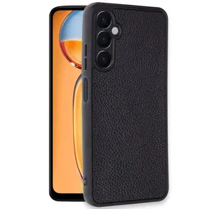 Samsung Galaxy S24 Fe Kılıf Aras Deri Kapak - Siyah