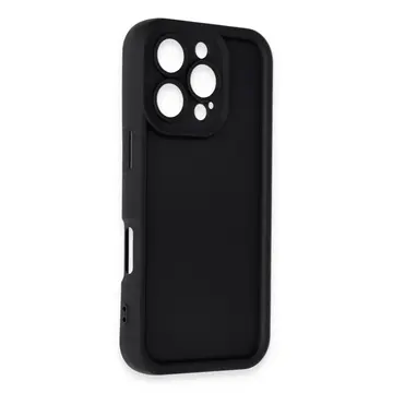 İphone 16 Pro Kılıf Viera Silikon - Siyah