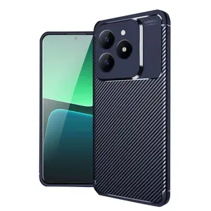 Realme C61 Kılıf Auto Focus Karbon Kapak - Lacivert
