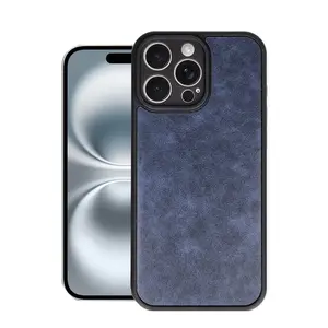 İphone 16 Pro Kılıf Aras Deri Kapak - Lacivert