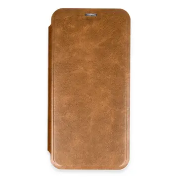 İphone 16 Plus Kılıf Flip Cover - Taba