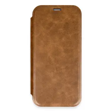 İphone 16 Pro Kılıf Flip Cover - Taba