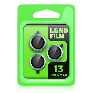 İphone 13 Pro Max Raze Metal Kamera Lens - Mavi