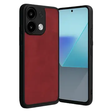 Xiaomi Redmi Note 13 Pro 4g Kılıf Aras Deri Kapak - Kırmızı