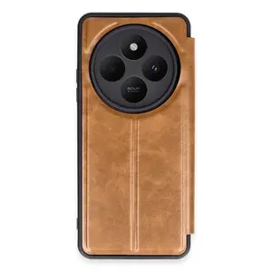 Xiaomi Redmi 14c Kılıf Flip Cover - Taba