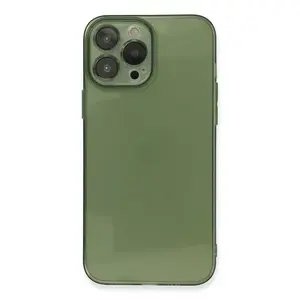 İphone 13 Pro Kılıf Fly Lens Silikon - Yeşil