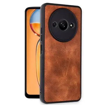 Xiaomi Redmi A3 4g Kılıf Aras Deri Kapak - Taba