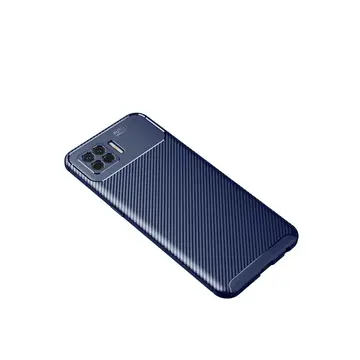 Oppo A73 Kılıf Auto Focus Karbon Kapak - Lacivert