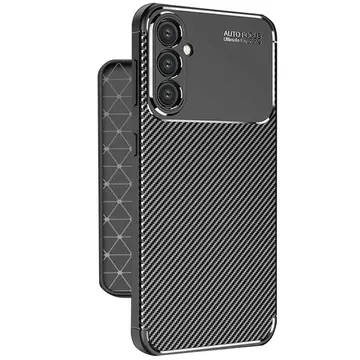 Samsung Galaxy A56 Kılıf Auto Focus Karbon Kapak - Siyah