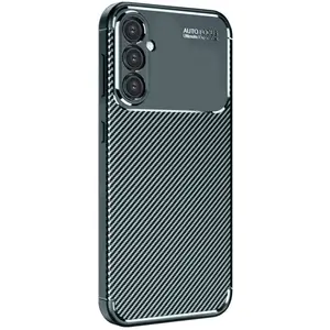 Samsung Galaxy A56 Kılıf Auto Focus Karbon Kapak - Koyu Yeşil