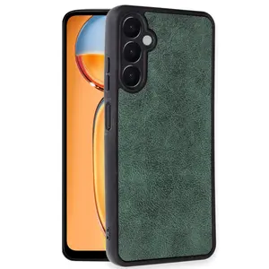 Samsung Galaxy A36 Kılıf Aras Deri Kapak - Koyu Yeşil