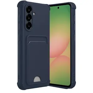 Samsung Galaxy A36 Kılıf Kelvin Kartvizitli Silikon - Lacivert