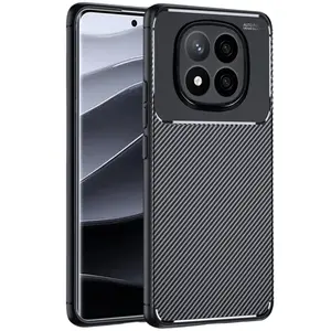 Xiaomi Redmi Note 14 Pro Plus Kılıf Auto Focus Karbon Kapak - Siyah