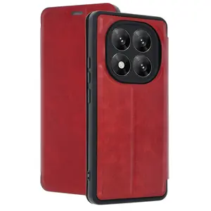 Xiaomi Redmi Note 14 Pro 5g Kılıf Flip Cover - Kırmızı