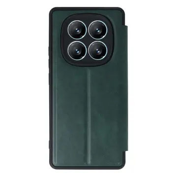 Xiaomi Redmi Note 14 Pro 5g Kılıf Flip Cover - Koyu Yeşil