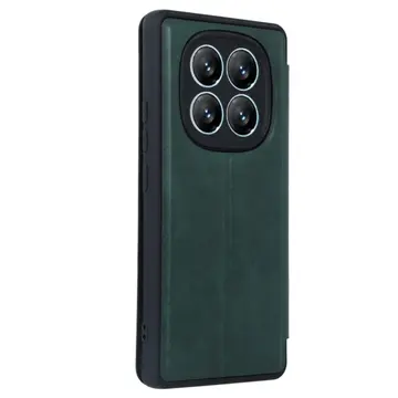 Xiaomi Redmi Note 14 Pro 5g Kılıf Flip Cover - Koyu Yeşil