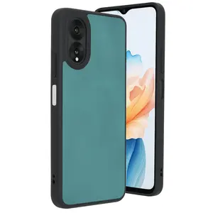 Oppo A38 Kılıf Aras Deri Kapak - Açık Yeşil