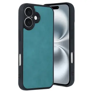 İphone 16 Kılıf Aras Deri Kapak - Açık Yeşil