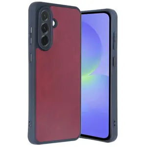 Samsung Galaxy A56 Kılıf Aras Deri Kapak - Bordo