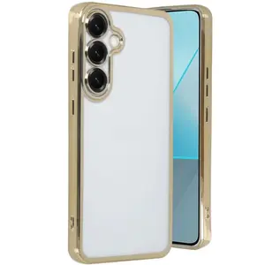 Samsung Galaxy S25 Kılıf Razer Lensli Silikon - Gold