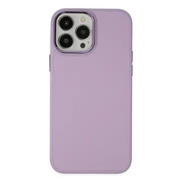 İphone 13 Pro Kılıf Asya Deri Silikon - Lila