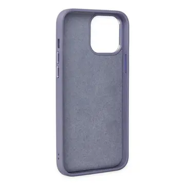 İphone 13 Pro Kılıf Asya Deri Silikon - Mor