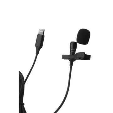 Lightning 2 Metre Double Mikrofon - Siyah