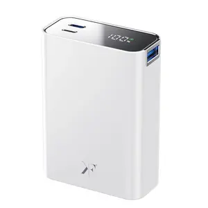 Pw501 20.000 Mah Dijital Göstergeli 2 Adet 45w Type-c Ve 22.5w Usb Çıkışlı Şarj Pd Hızlı Şarj Powerbank - Beyaz