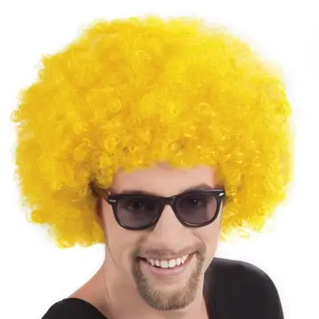 Kırmızı Renk Kıvırcık Afro Bonus Peruk