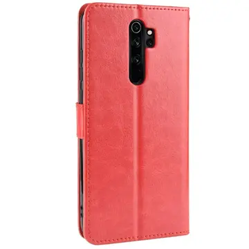 Xiaomi Redmi Note 8 Pro Kılıf Trend S Plus Kapaklı Kılıf - Kırmızı