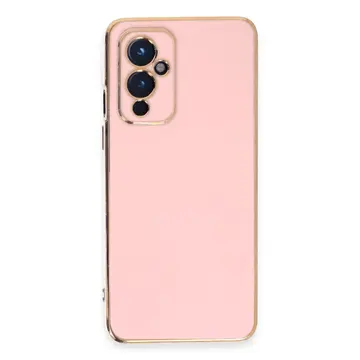 One Plus 9 Kılıf Volet Silikon - Pembe