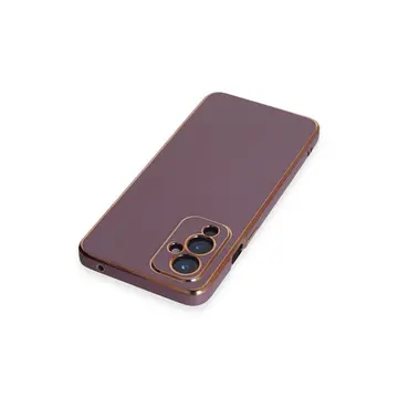 One Plus 9 Kılıf Volet Silikon - Mor
