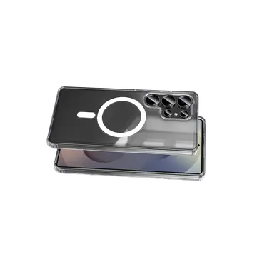 Samsung Galaxy S25 Ultra Kılıf Magneticsafe Şeffaf Silikon - Şeffaf