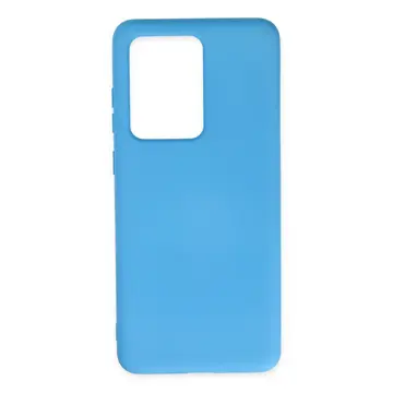 Samsung Galaxy S20 Ultra Kılıf Nano İçi Kadife Silikon - Mavi