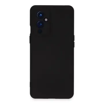 One Plus 9 Kılıf Nano İçi Kadife Silikon - Siyah
