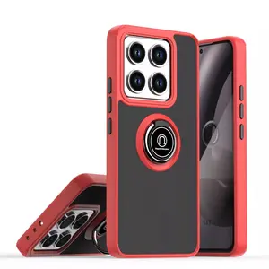 Xiaomi Mi 15 Pro Kılıf Montreal Yüzüklü Silikon Kapak - Kırmızı