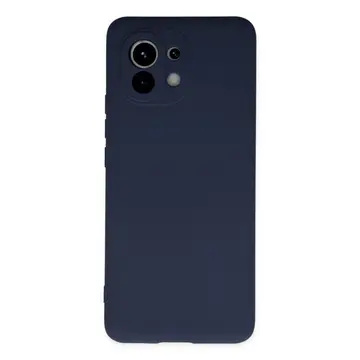 Xiaomi Mi 11 Kılıf Nano İçi Kadife Silikon - Lacivert