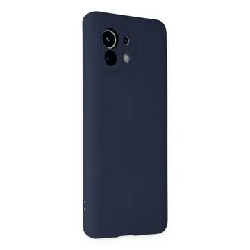 Xiaomi Mi 11 Kılıf Nano İçi Kadife Silikon - Lacivert