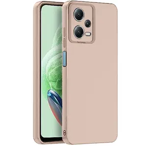 Xiaomi Redmi Note 12 Pro 5g Kılıf Nano İçi Kadife Silikon - Pudra