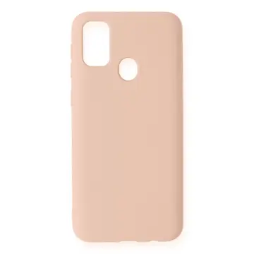 Samsung Galaxy M31 Kılıf Nano İçi Kadife Silikon - Pudra