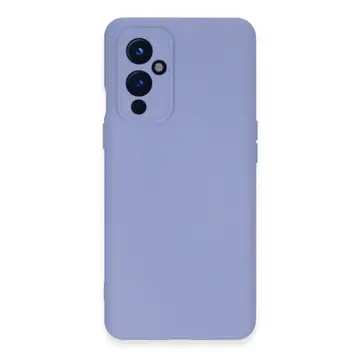 One Plus 9 Kılıf Nano İçi Kadife Silikon - Lila