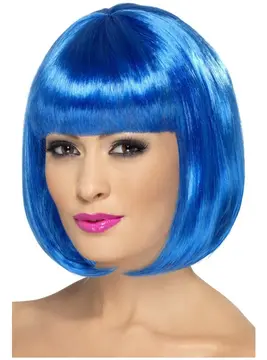 Beyaz Renk Parti Peruğu Kısa Küt Saç