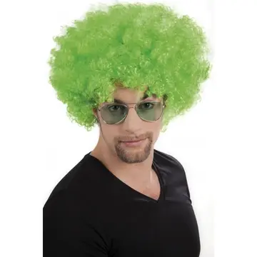 Kırmızı Renk Kıvırcık Afro Bonus Peruk