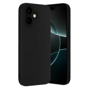 İphone 17 Nano İçi Kadife Silikon - Siyah