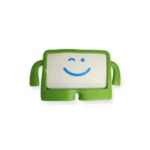 Samsung Galaxy T220 Tab A7 Lite 8.7 Kılıf Karakter Tablet Silikon - Yeşil