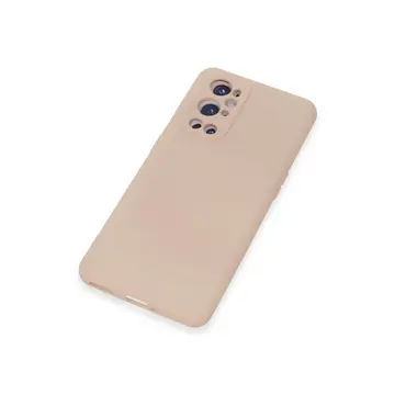 One Plus 9 Pro Kılıf Nano İçi Kadife Silikon - Pudra