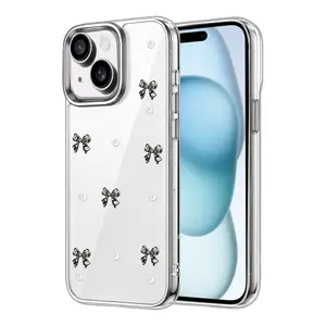 İphone 15 Fiyonk Desenli Kapak - Desen 8